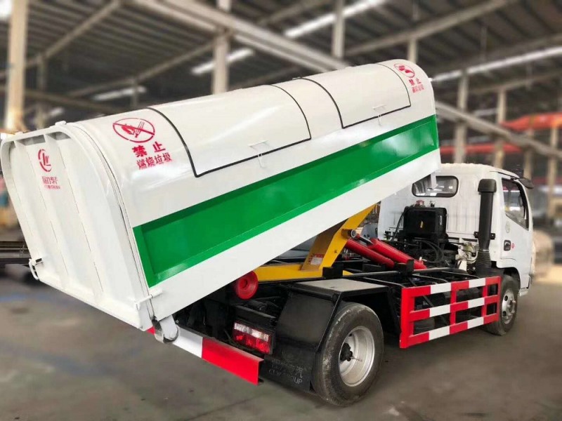 東風多利卡5方勾臂垃圾車