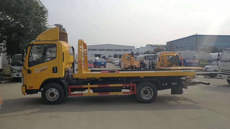 解放虎V藍牌一拖二清障車