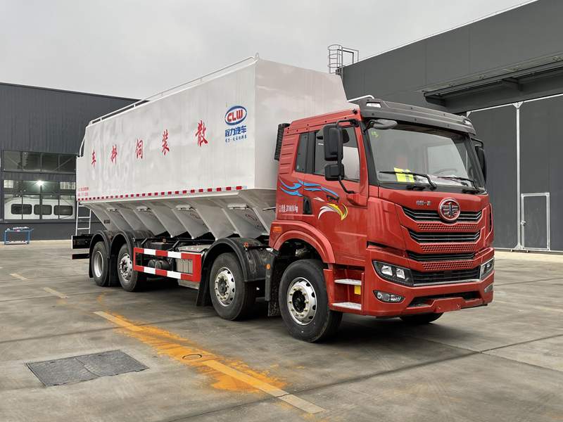 解放前四后六散裝飼料運輸車