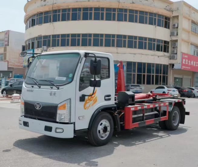 重汽豪曼純電動勾臂垃圾車